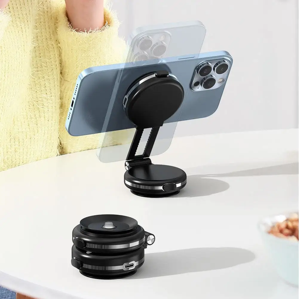 Car Phone Holder Stand Wireless Charging Adjustable Universal Folding Camera Anti Shake Mounting Bracket Desktop Wall Holder