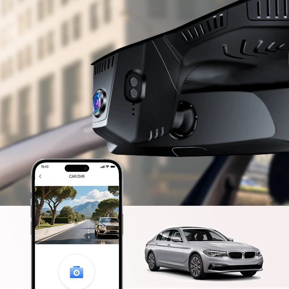 

4K HD 2160P New Plug and Play WIFi Car DVR Video Recorder Dash Cam for BMW 5Series G30 G31 7Series G11 G12 2017 to 2021 DashCam