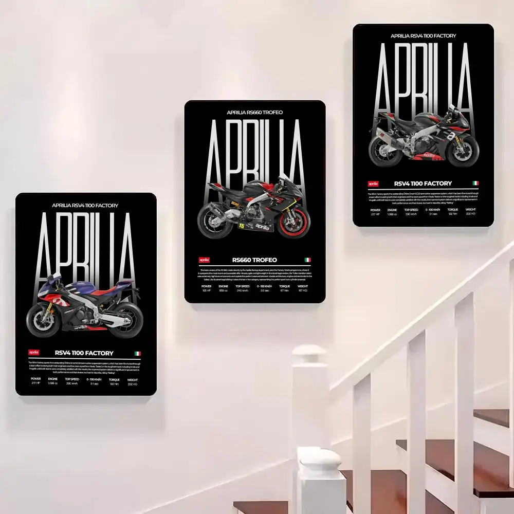 

Cool Racing Motorcycle Poster Sticky Wall Waterproof Home Living Room Bedroom Bar Aesthetic Decoration Perfect Gift