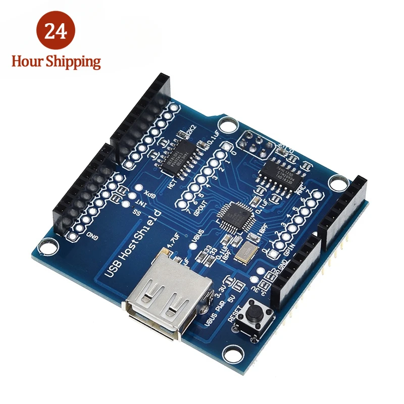 USB Host Shield 2.0 for Arduino UNO MEGA ADK Compatible for Android ADK DIY Electronic Module Board