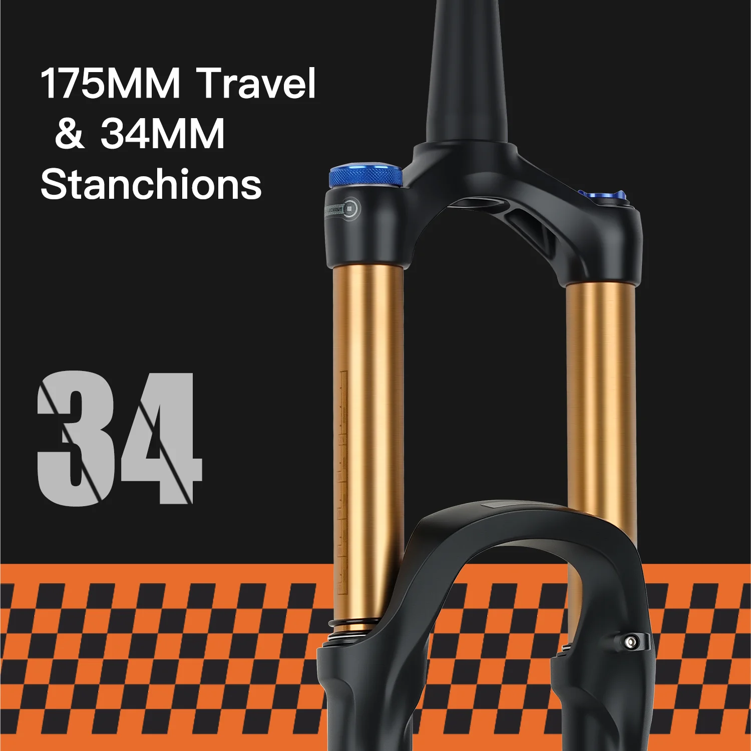Bolany 175mm Travel 27.5/29inch MTB Bike Fork Thru Axle 15*110mm BOOST Fork  Rebound Adjustment Bicyle Fork Down Hill For DH AM