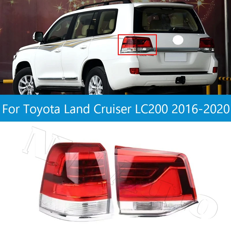 

Rear Bumper Taillight Assembly For Toyota Land Cruiser LC200 2016 2017 2018 2019 2020 Brake Light Taill