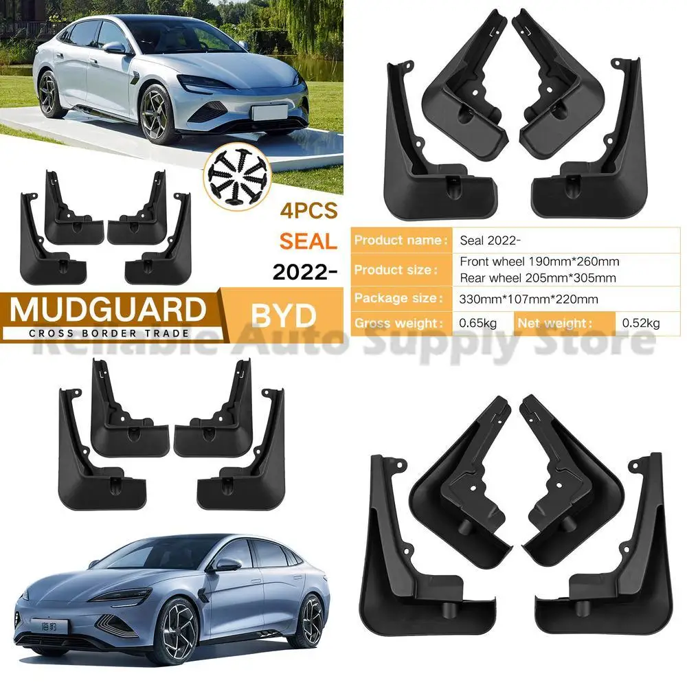 

For BYD Seal 2022-2023 Mudguards Fender Flares Front and Rear Car Accessories Top Selling Premium Quality