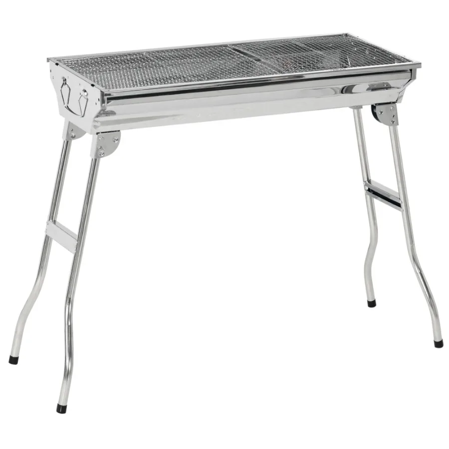 

Portable Charcoal Grill Stainless Steel Folding Outdoor BBQ Grill for Backyard Cooking Camping Picnic Party Tailgating and Trav