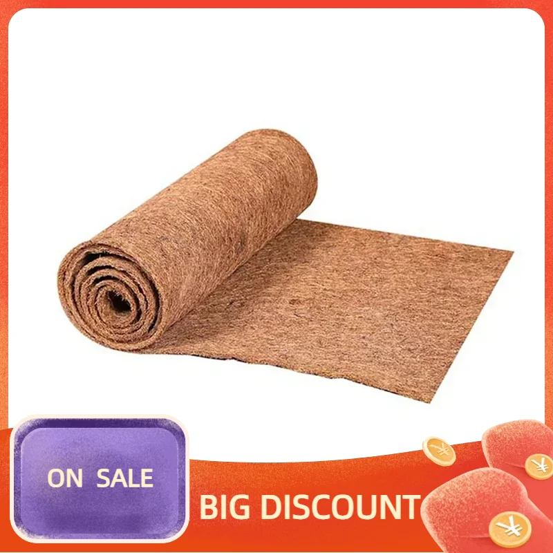 Natural Coconut Fiber Tree Mulch Mat Coconut Palm Carpet Liner Sheet 20/25x100CM For Garden Flower Pot Pad Moisture Cushion