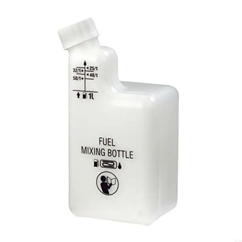

M7DA Multiple Ratio 1L Fuels Oil Mixture Bottle for Chainsaws Trimmers Hedges Cutters