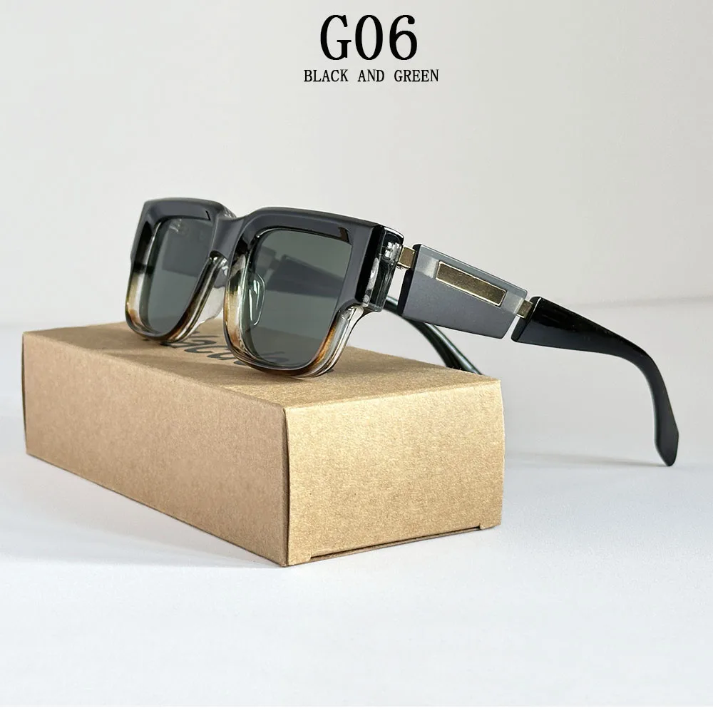 Neue Quadrat Sonnenbrille Männer Luxus Sonnenbrille Frauen Vintage-Mode Gläser Sommer Urlaub Gafas De Sol Hombre Lunette Soleil Femme – Detail 6