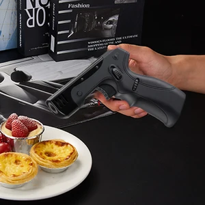 Turbo Windproof torch for kitchen, powerful gadgets, powerful gadgets, torch, cigar, barbecue, camping, adjustable, blue flame size, 1300c 12 Main Sales Mini Maçaric - №8