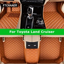 FTCHAAER Custom Car Floor Mats For Toyota Land Cruiser 100 200 300 Auto Carpets Foot Coche Accessorie