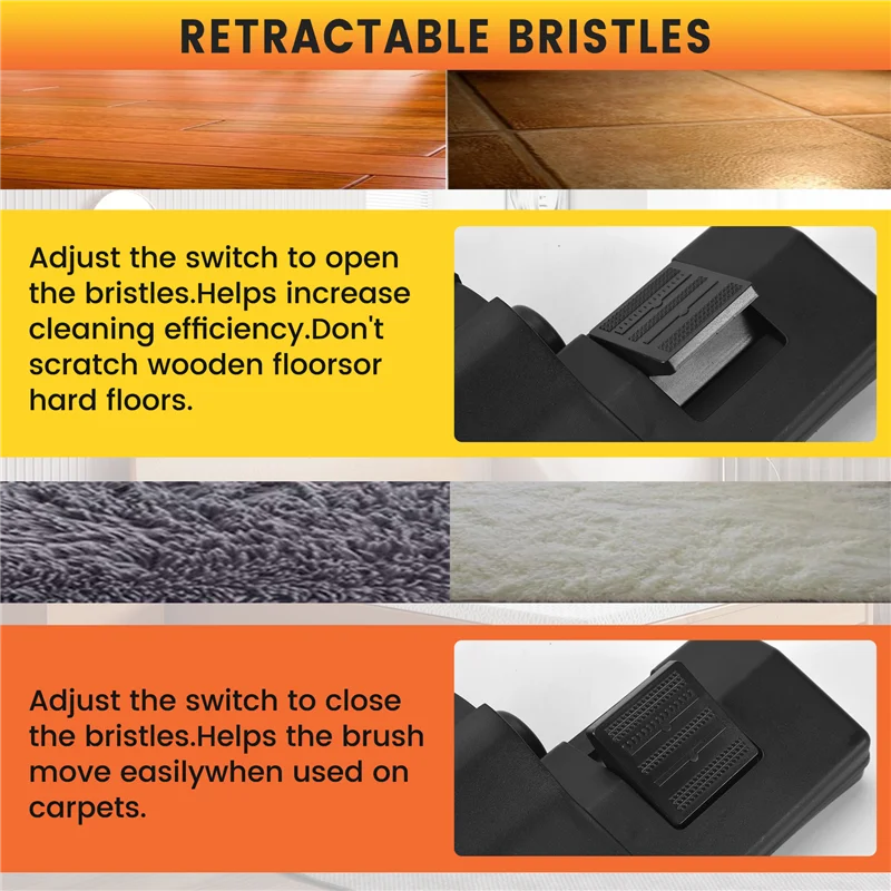 AB43-32 мм Универсальный пылесос Euro Насадка для щетки для пола Насадка для щетки для пола и ковров Комбинированный инструмент