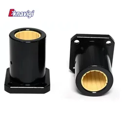 1PCS LMK/LMF10/12/16/20UUMaintenance-free Engineering Plastic Aluminum Plastic Square/round Flange Linear Bearings