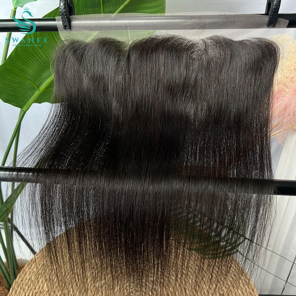 

13x6 13x4 Прозрачные кружевные фронтальные прямые предварительно выщипанные 2x6 4x4 4x6 Швейцарские полные застежки Только натуральные черные 100% человеческие волосы Remy