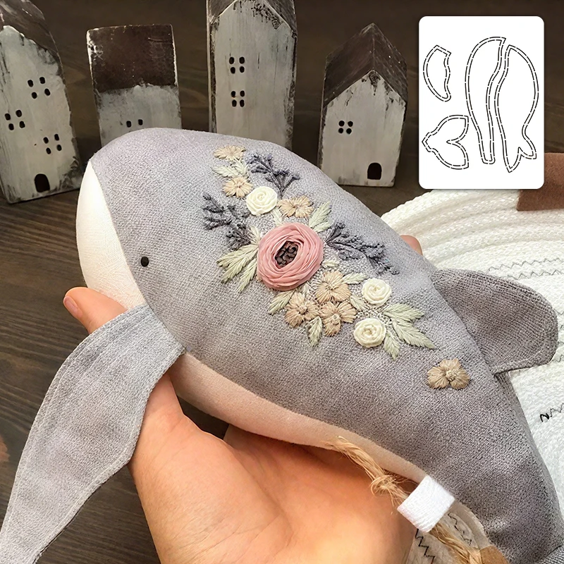 NUBECOM 1pc Whale Quilting Template Reusable DIY Cute Whale Sewing Template Enables Precise and Efficient Positioning Operations - view 4