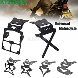 Motorcycle Fender Eliminator License Plate Holder For Yamaha Honda Kawasaki Suzuki Ducati Motorbikes Number Plate Tail Tidy Kit