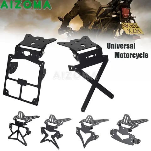 Motorcycle Fender Eliminator License Plate Holder For Yamaha Honda Kawasaki Suzuki Ducati Motorbikes Number Plate Tail Tidy Kit