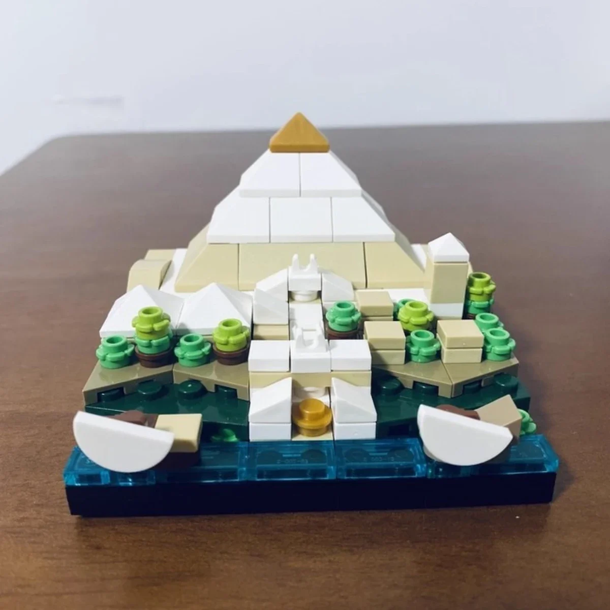 Creative MOC World Famous Architecture Giza Mini Pyramid Building Block Model DIY Children Puzzle Assembly Toys Birthday Gift