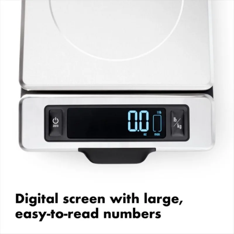 เครื่องชั่งอาหารสแตนเลส Good Grips 11 ปอนด์พร้อมจอแสดงผลแบบดึงออก