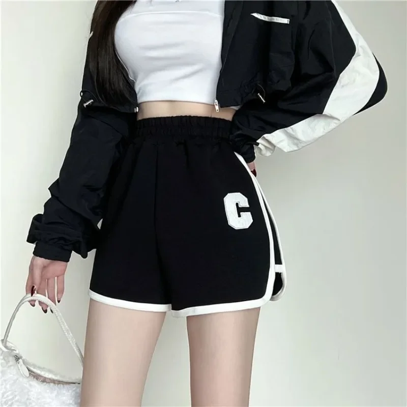 Correndo calças curtas mulher esportes verão esporte shorts para mulheres de fitness ginásio designer y2k harajuku estilo coreano casual quente