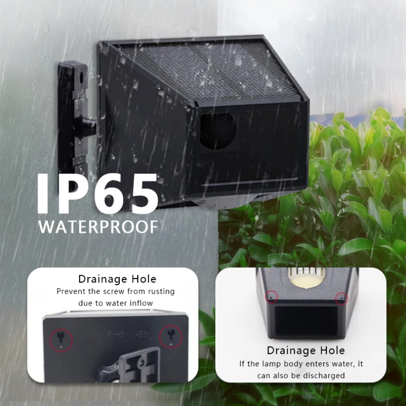 Solar Animal Repellent Alarm Light Motion Sensor Remote Control Warning Wild Boar Anti-theft Flashing Alarm Outdoor