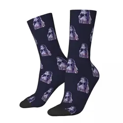 Autumn Winter Retro Men's Women's Emily The Corpse Bride Socks Tim Burton Horror Skeleton Breathable Basketball Socks