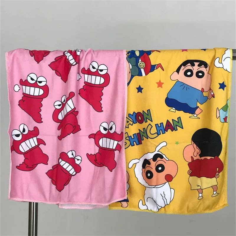 Crayon Shin-chan Cute Cartoon Waniyama San Printed Towel Kawaii Periphery Adorkable Bathroom Room Decoration Lovely Home Decor