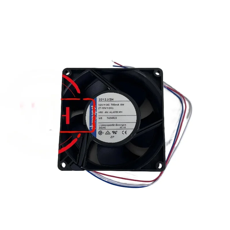 The original German super-violent supercharged fan 3212 J/2H4P 3212J/2H 12V 4.2A 50W 9CM