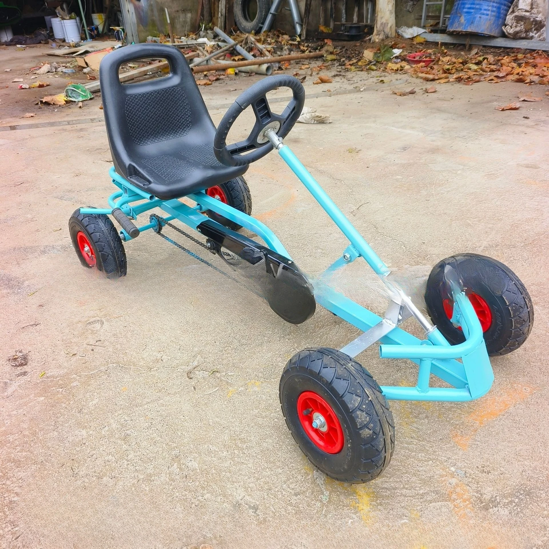 Factory Direct Sale Square Pedal Four-Wheel Car Children's Ride-On Car Kindergarten Pedal Car Children's Land Kart