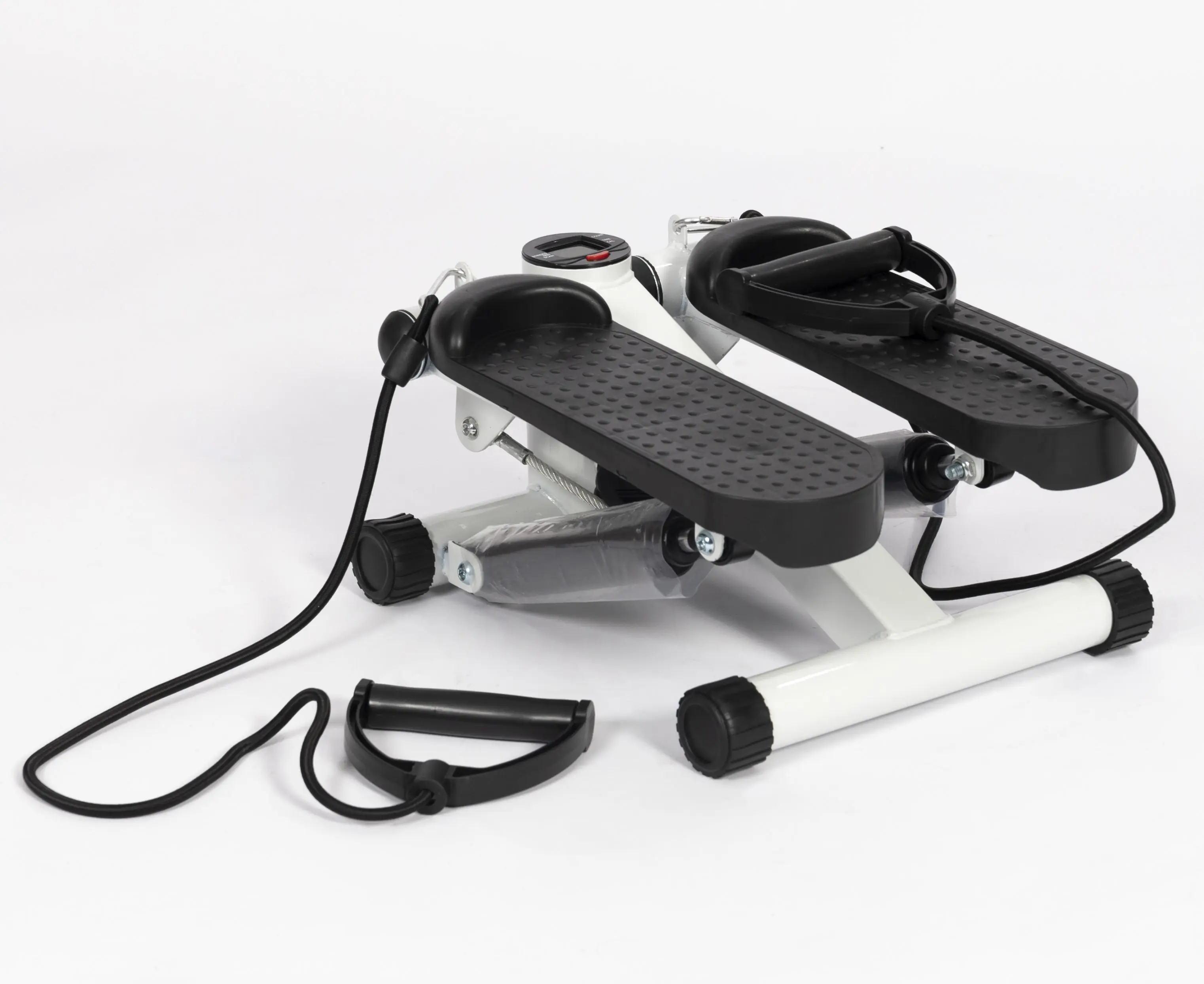 

2025 Custom Mini Portable Twist Stepper Exercise Machine ABS Home Gym Fitness Step Trainer with Ropes and Motor1