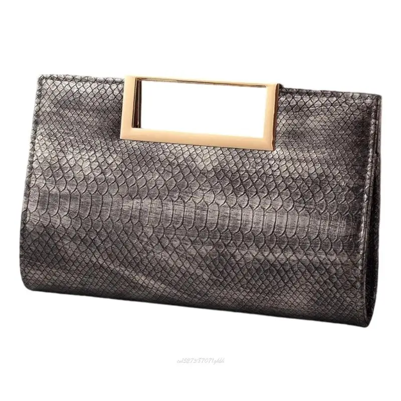 X5XA Envelope Evening Bag for Woman Chain Strap Shoulder Bag PU Leather Crossbody Bag