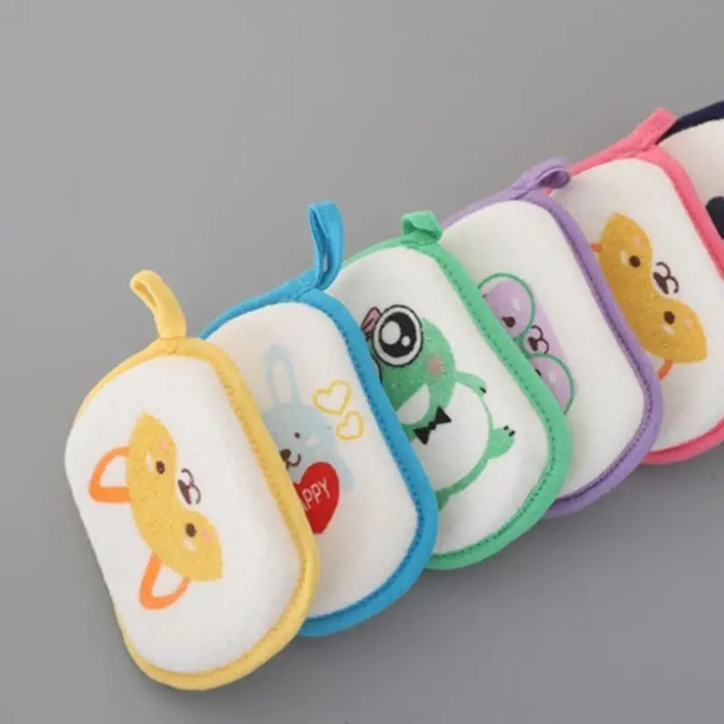 

581F Soft Baby Bath Sponge Washcloth Gentle Baby Shampoo Sponge Baby Bath Sponge Large Perfect for Newborns Delicate Skin