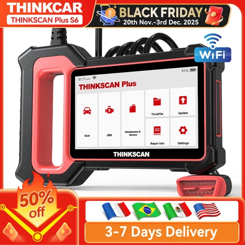 THINKCAR Thinkscan Plus S7/S6/S4 OBD2 herramientas de diagnóstico Thinkscan Plus, escáner automotriz OBD2, transmisión/ABS/SRS, S7/S6/S4