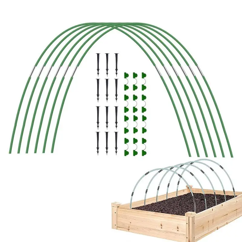 Home Gardening Plant Stake Raised Garden Beds Greenhouse Kit Frost Protection Plants Greenhouse Rack Vegetables Support Rack