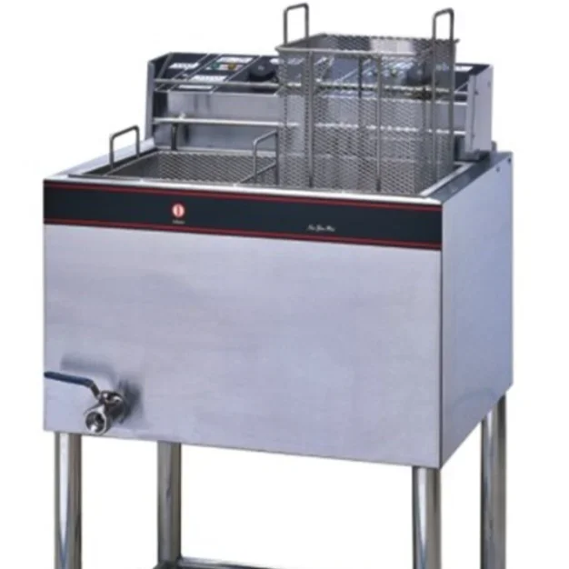 Vertical single cylinder electric fryer with two sieves deep fryer for household restaurant street snacks