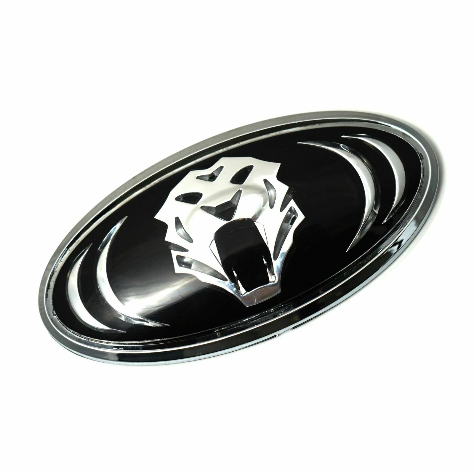 

1 Pieces Chrome Black 115mm Tiger Head Logo Emblem Car Accessories Stickers and Decals Car Front Grille Rear Badge