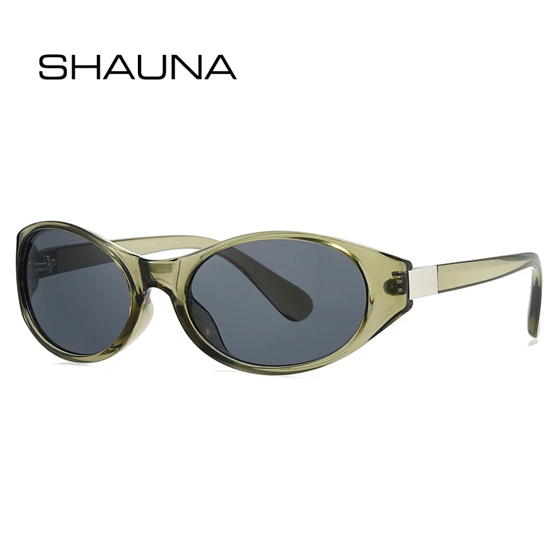 Новые женские солнцезащитные очки SHAUNA Oval Cat Eye UV400