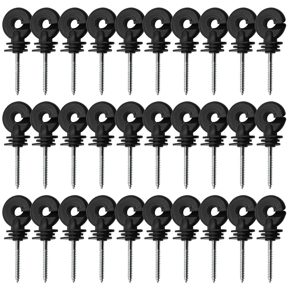 

Outdoor Thread Hook Fence Insulator Electric Fence Long-lasting Multifunctional Screw-In Animal Fence Short Circuit Protection