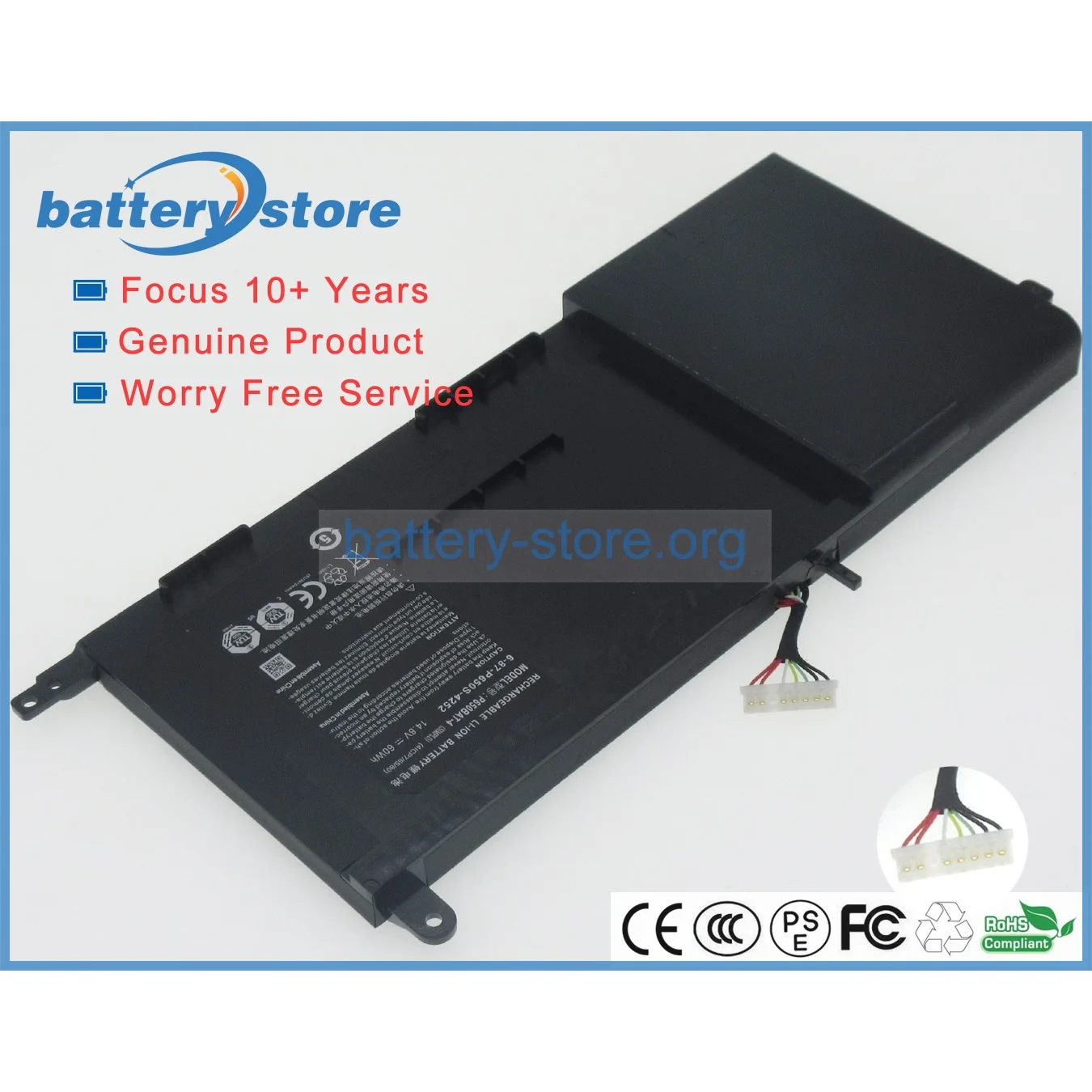 Genuine Original Laptop Batteries for 6-87-P650S-4252,P6MBAT-4,4ICP7/65/80,Z8,P650SA,P650HS-G,P650RE3,P671SG,14.8V,6 Cell