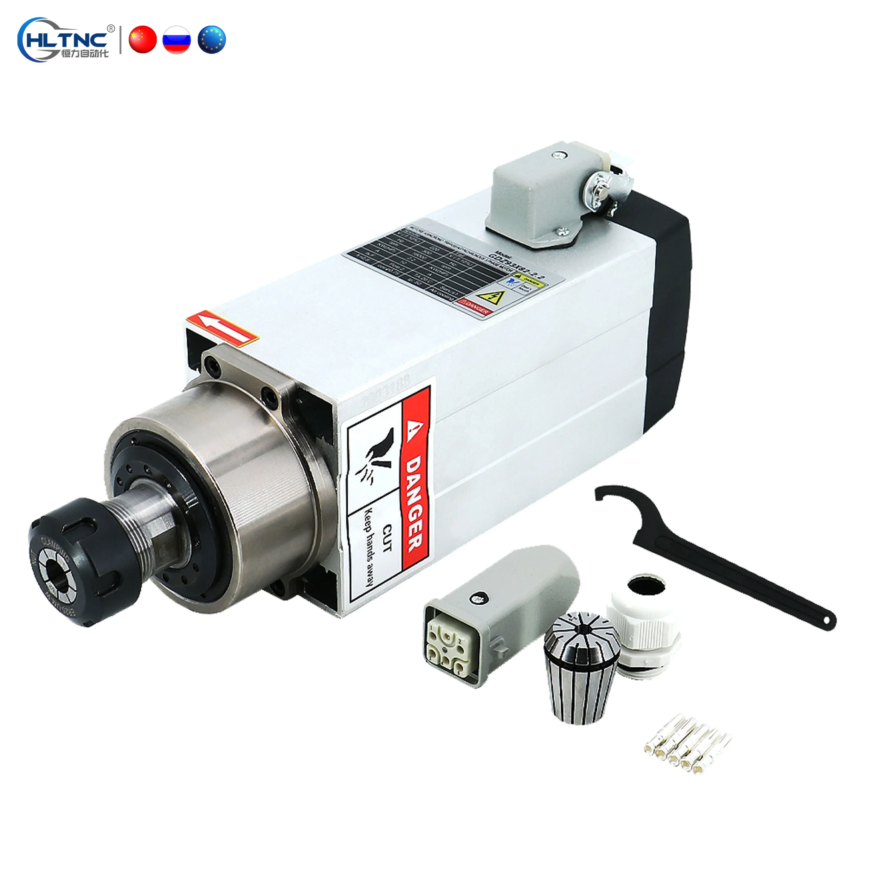 2.2kw spindle machine tool spindle motor spindl  ER20 ER25 2.2kw 220v/380v 24000rpm for cnc