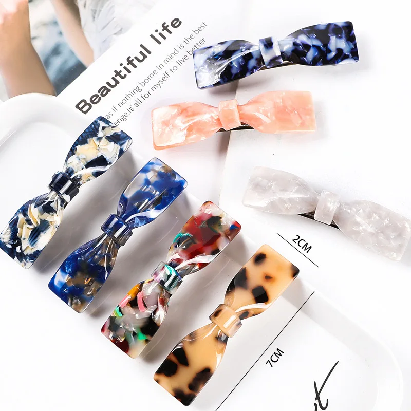 

AFP Plastic Hair pin for Women Perspex Hair clip Tortoise Hair Accessories Headwear Ornament Hair bows girl Barrettes