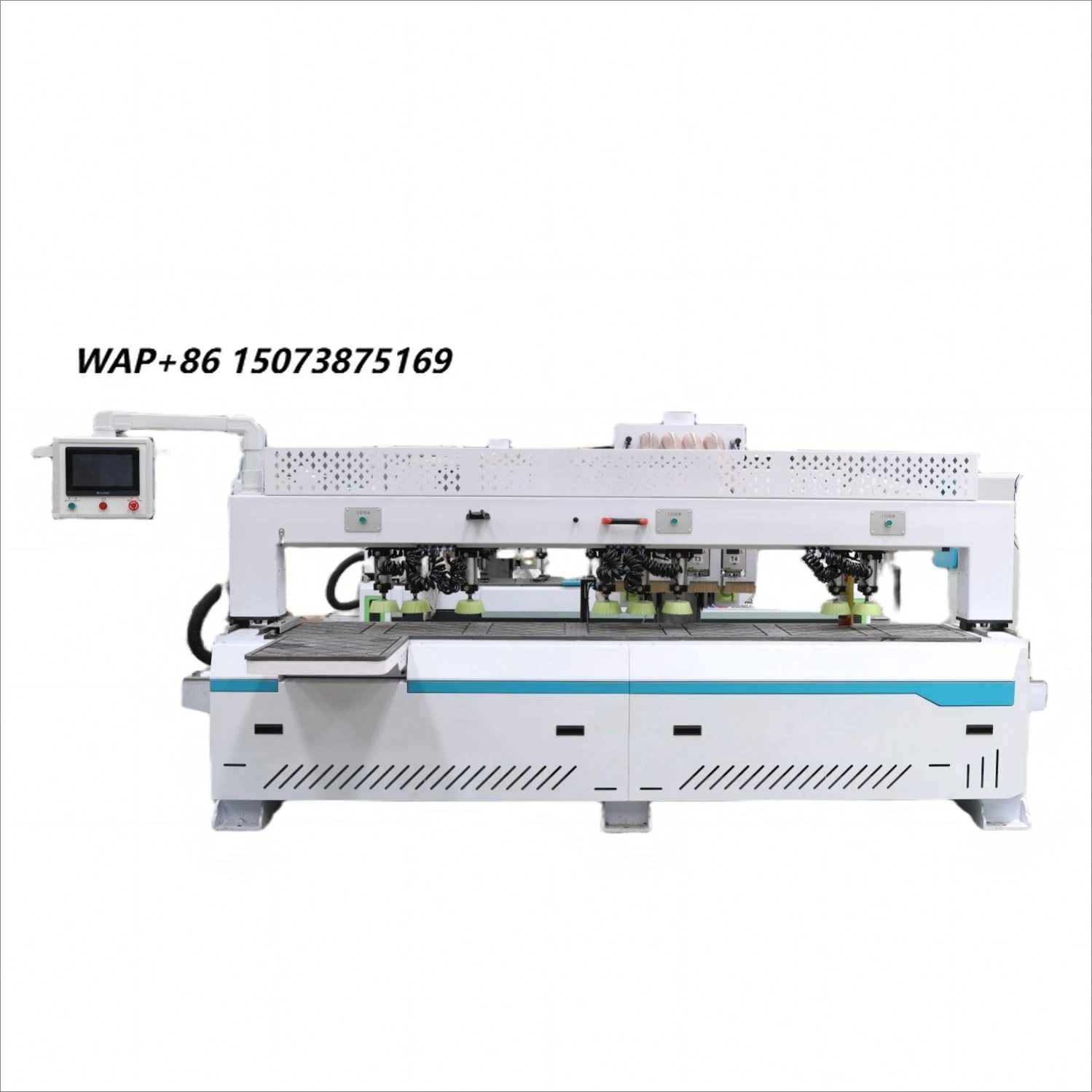 Wood Door Wall Cabinet Integrated Lock Slotting Drilling Machine for Wardrobe Cabinet Door Making Side Hole Drilling Machine