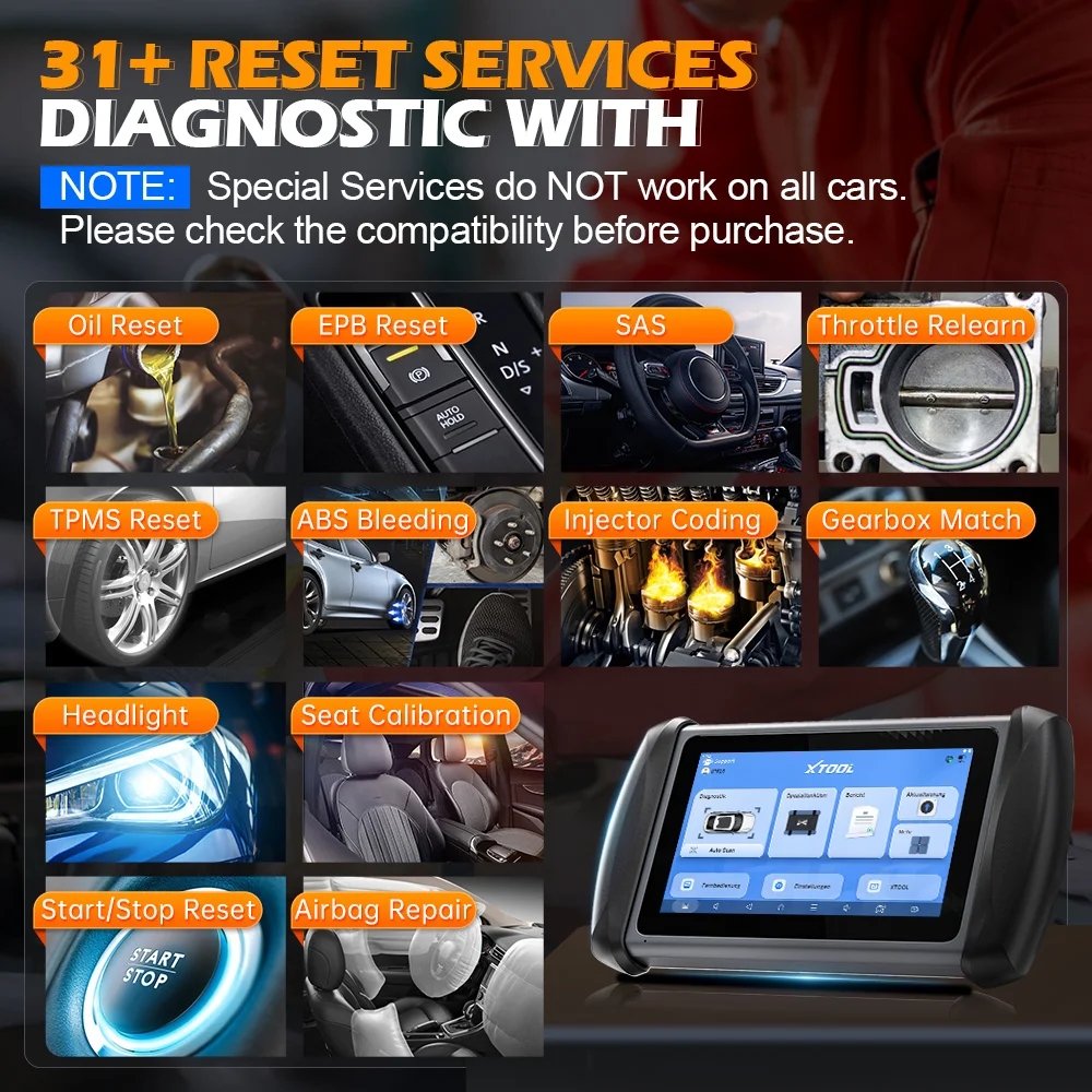 أداة المسح التشخيصي XTOOL InPlus IP616 جميع الأنظمة الماسح الضوئي Obd2 مع CAN FD 31+ خدمات مفتاح البرمجة تحديث مجاني مدى الحياة