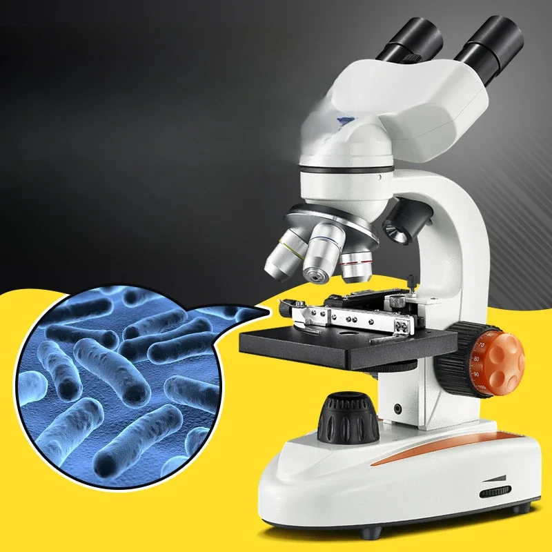 Binocular microscope professional biology 5000 times sperm science experiment set junior high school students portable optics