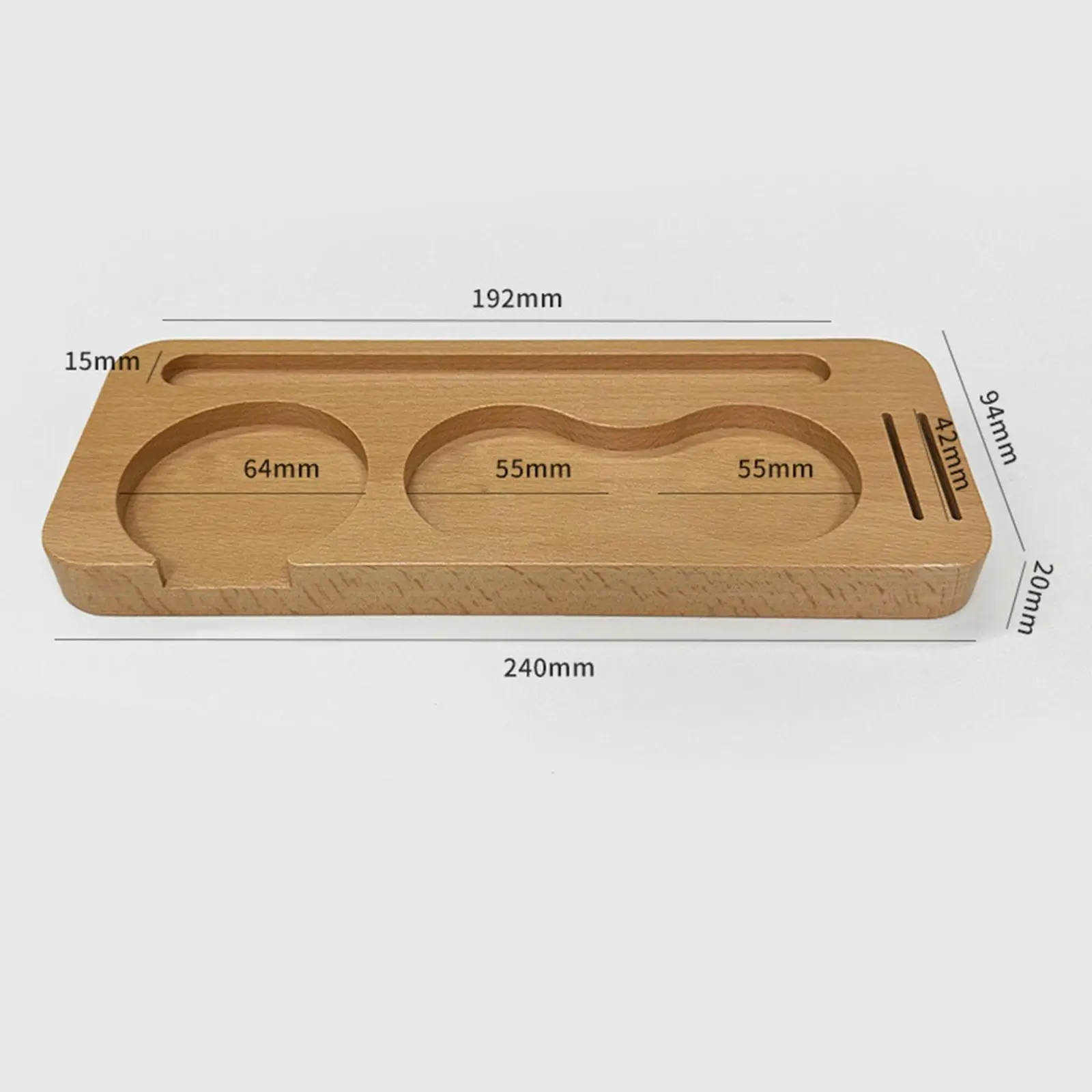 Suporte de madeira para calcadeira de café, rack de base de suporte, acessórios para café expresso, café