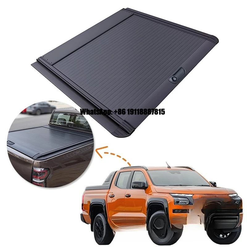 

Waterproof Anti-Theft Car Parts Roller Lid up Pick up Truck Aluminium Alloy Tonneau Cover for Mitsubishi TRITON Crew Cab 2024+