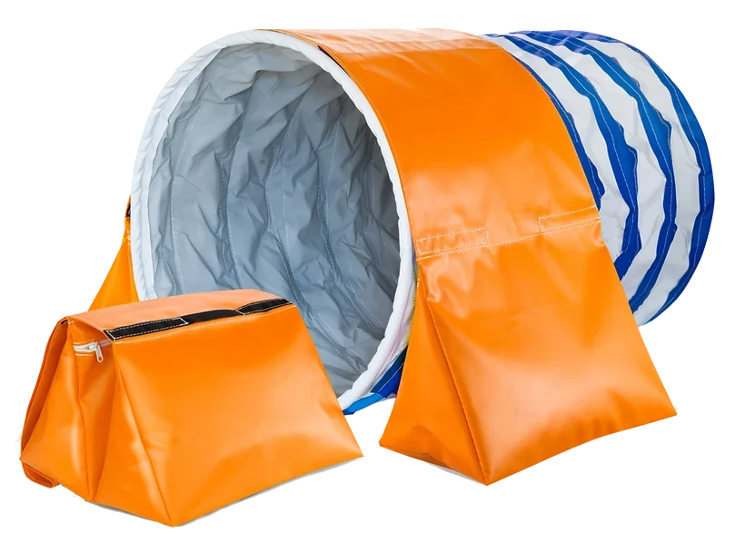 Tunnel d'agilité pour chien épaissi, imperméable et résistant à l'usure, avec bande auto-agrippante amovible, pour l'entraînement des animaux de compagnie, fournitures pour la maison