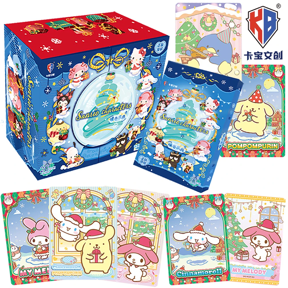 

KABAO натуральная коллекционная карта Sanrio, детская любимая сверкающая звезда, семейная креативная рождественская серия, тематические карточки, игрушки, подарки