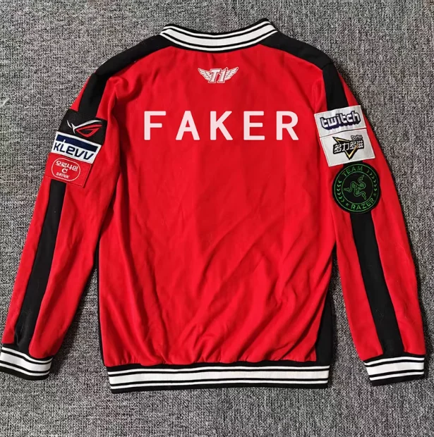 LOL SK telecom T1 FAKER ユニフォームMサイズ 2023 LCK Team T1 Uniform Jersey S13 Faker TShirt LOL World