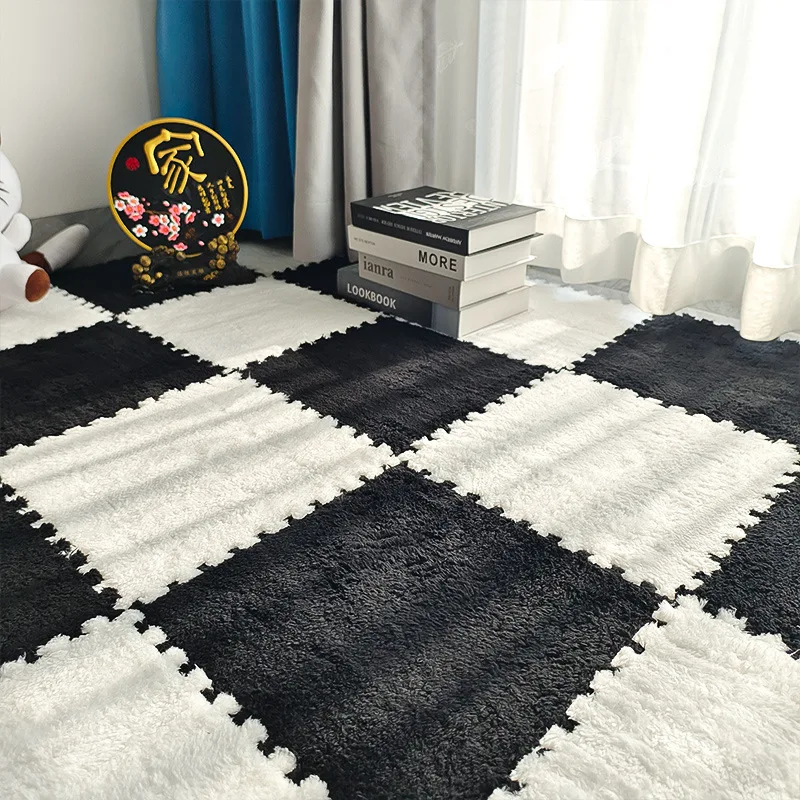 

Carpets for Living Room Bathroom Plush Soft Split Foam Joint Foldable Patchwork Anti-Skid Rugs Shaggy Kids Baby Climbing Mats