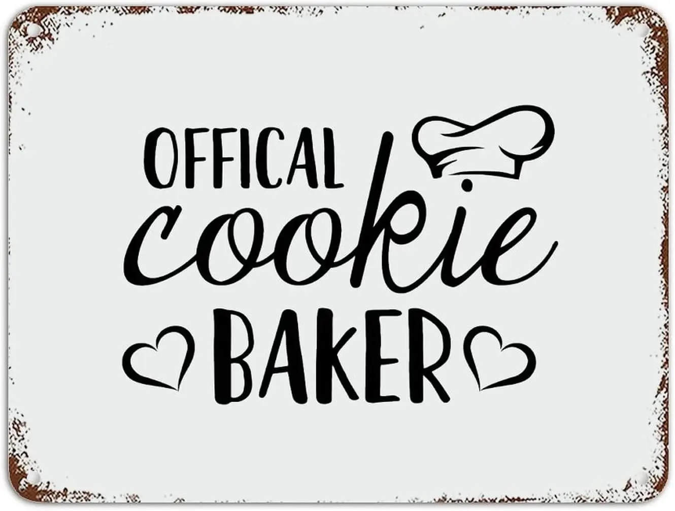 in Christmas Metal Signs Quotes Offical Cookie Baker Aluminum Xmas Tin Sign Wall Decor Vintage Aluminu