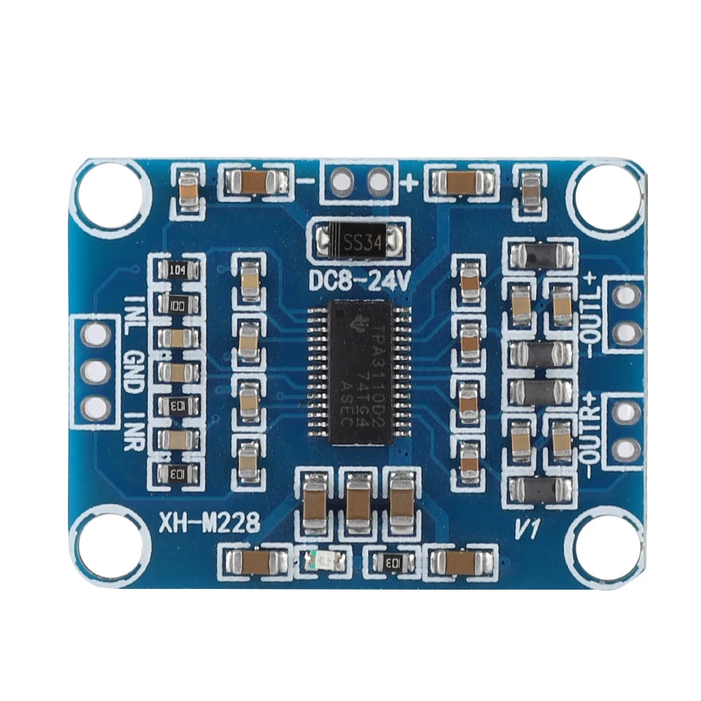 TPA3110 2X15W Digital Audio Stereo Amplifier Module Board Mini Binaural Digital Audio Stereo AmplifierModule Board Mini Binaural